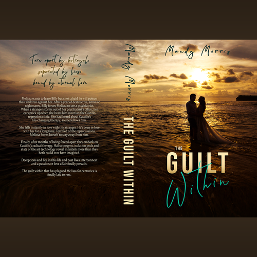 Orange book cover with the title 'The Guilt Within - Book cover'