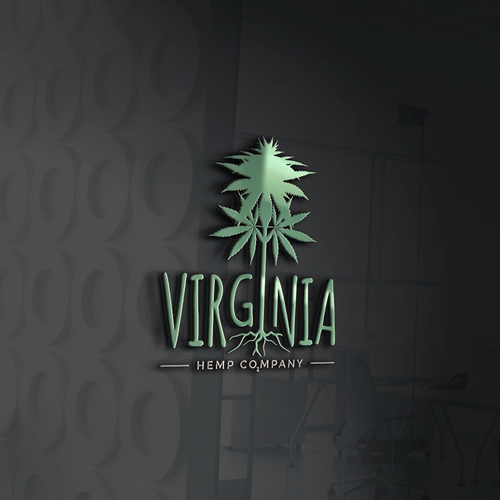 Hemp brand with the title 'Virginia Hemp Company Logo'