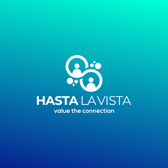 Connection logo with the title 'Hasta La Vista Logo | Community Logo | Connection logo | Infinity Logo'