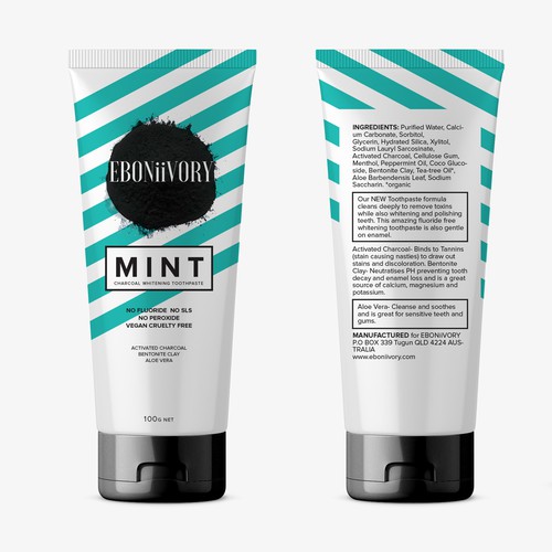 Vector packaging with the title 'EBONiiVORY'