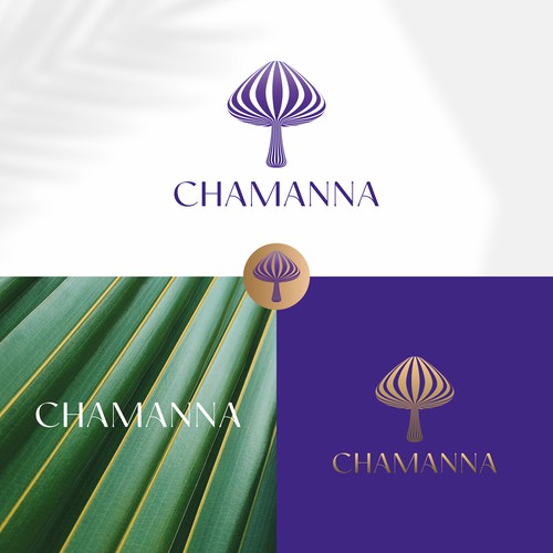 Healing logo with the title 'CHAMANNA'
