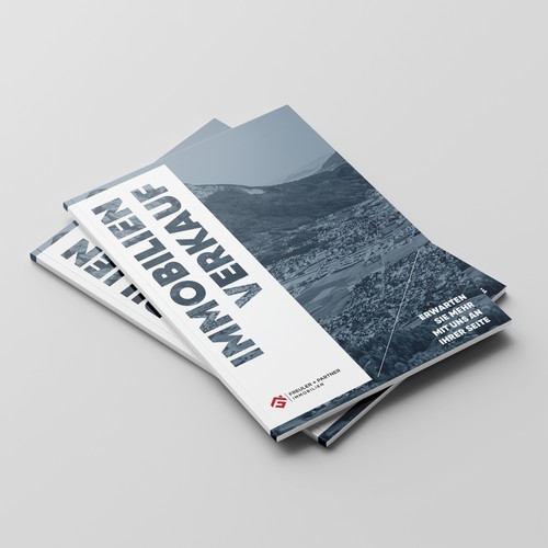 Commercial design with the title 'Real Estate - Brochure'