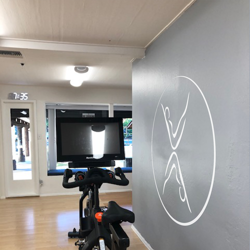 Wall design with the title 'cool wall sticker for a boutique Pilates Studio'