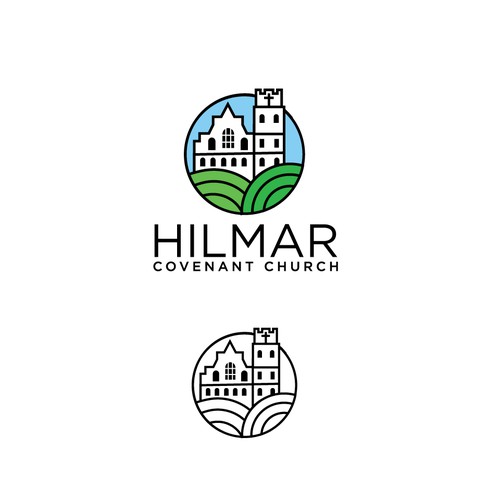 Church brand with the title 'bold concept for  Hilmar covenant church'