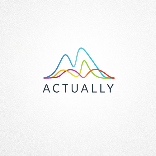 Stock market logo with the title 'Logo For Actually'