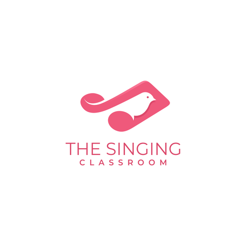 Notes design with the title 'Creative and modern Logo for The Singing Classroom'