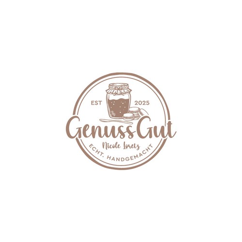 Jam logo with the title 'Elegant hand-drawn logo concept'