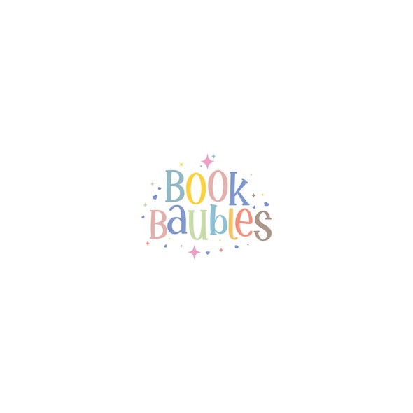 Brand logo with the title 'Book Baubles'