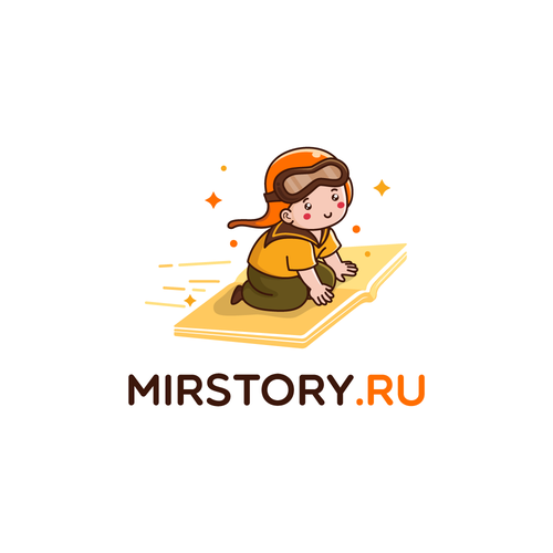 Story logo with the title 'MIRSTORY logo design'