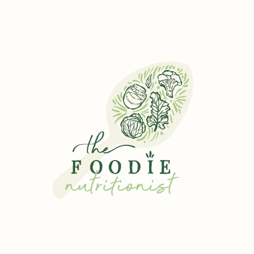 Spoon logo with the title 'Logo for a holistic nutritionist'