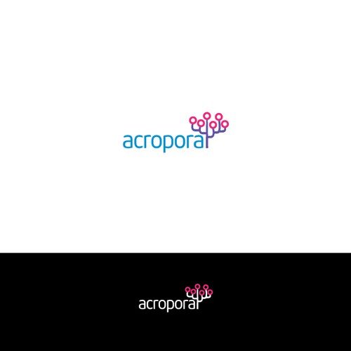 Coral design with the title 'Logo Design for Acropora'