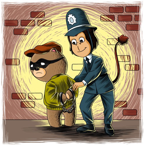 Book illustration artwork with the title 'Children's Book Illustration'