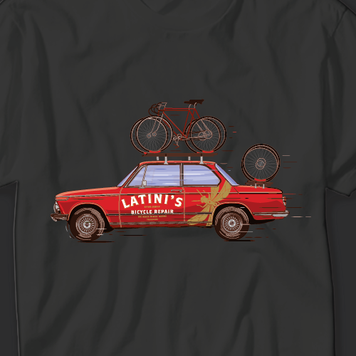 Bike t-shirt with the title 't-shirt for a Service Based Shop'