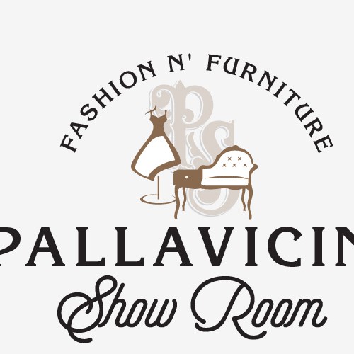 Showroom design with the title 'Fashion and furniture show room'