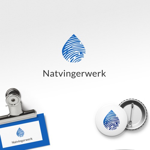 Hydro logo with the title 'Wet Fingerprint Logo'