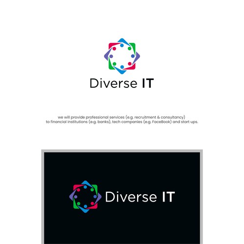 Together logo with the title 'human square and circle'