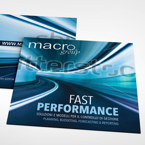 Performance design with the title 'Brochure for BI solution'