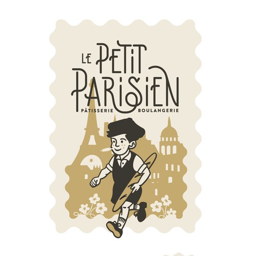Paris logo with the title 'Le Petit Parisien'