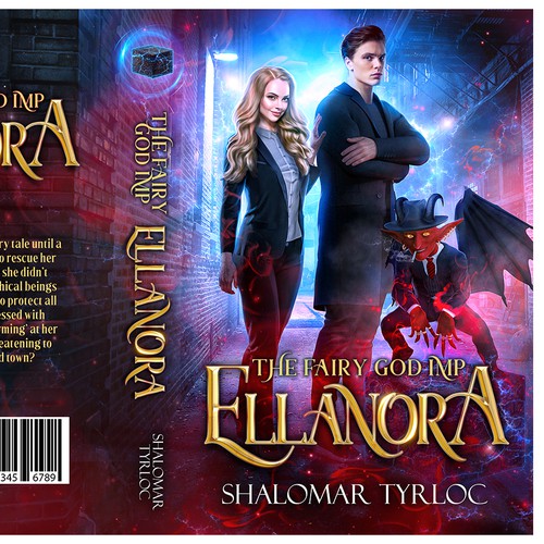 Urban fantasy book cover with the title 'Concept design for book cover'