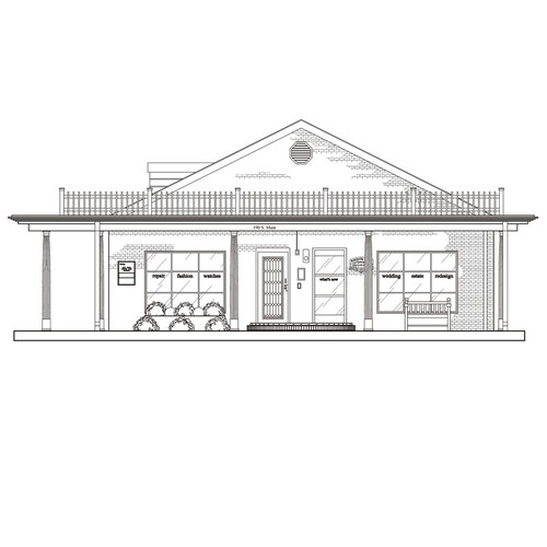 House artwork with the title 'Drawing of Building'