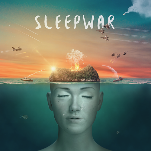 Underwater artwork with the title 'SLEEPWAR - Album Art'