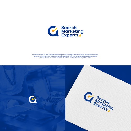 Marketing brand with the title 'new logo concept for search marketing expert'