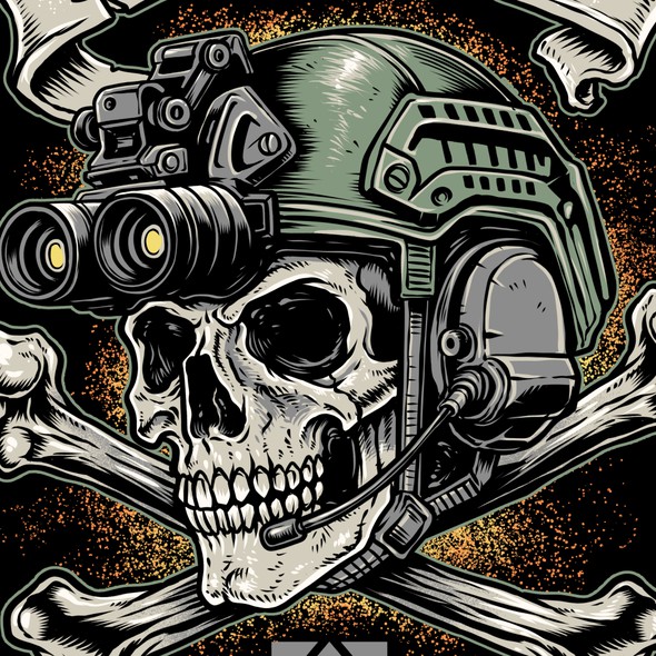 Army t-shirt with the title 'Soldier crossbone'