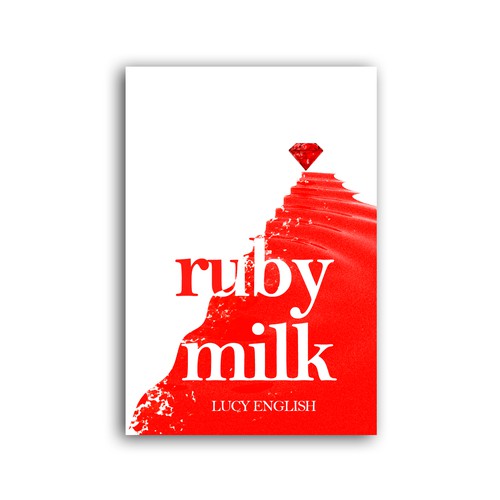Ruby design with the title 'Book cover for a mystery novel'