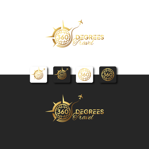 Travel agency brand with the title 'Logo concept for travel agency.'
