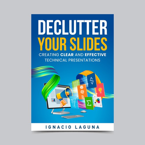 Computer book cover with the title 'E-Book Cover '