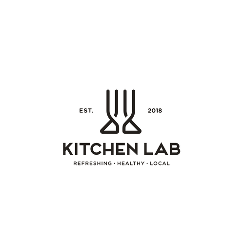 Fork design with the title 'Kitchen Lab'