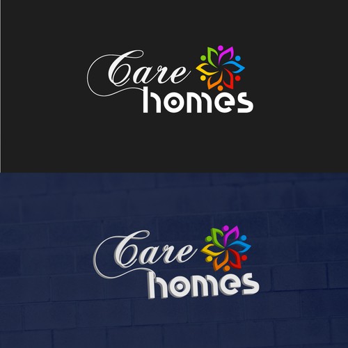 Nonprofit brand with the title 'Unique and trendy logo concept for Care Home'