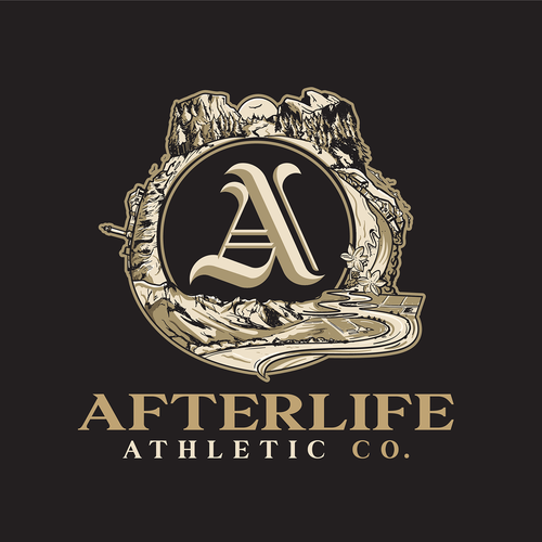 Van design with the title 'Afterlife logo'