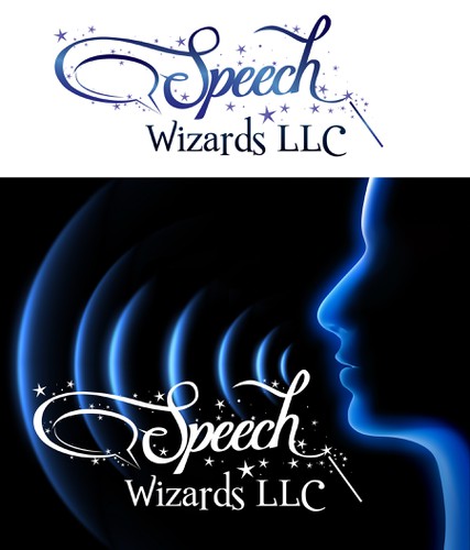 Speech bubble design with the title 'Logo for Speech Wizards LLC'