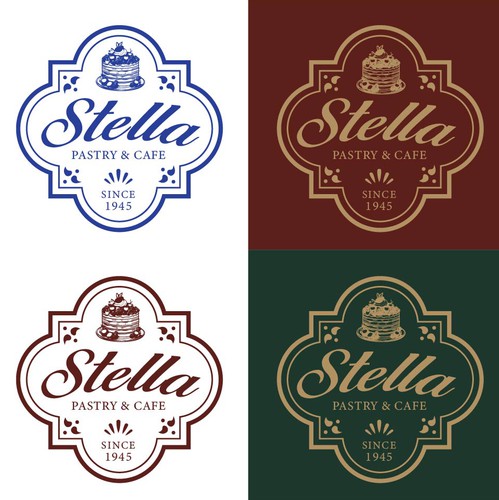 Cafe brand with the title 'Timeless Logo Concept for Italian Pastry& Cafe'