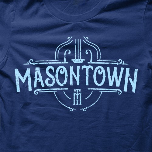 Violin design with the title 'T shirt Design for Masontown!!!'