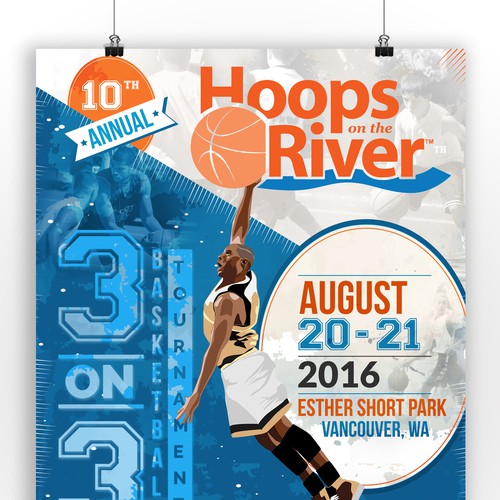 Basketball design with the title 'Basketball Poster'