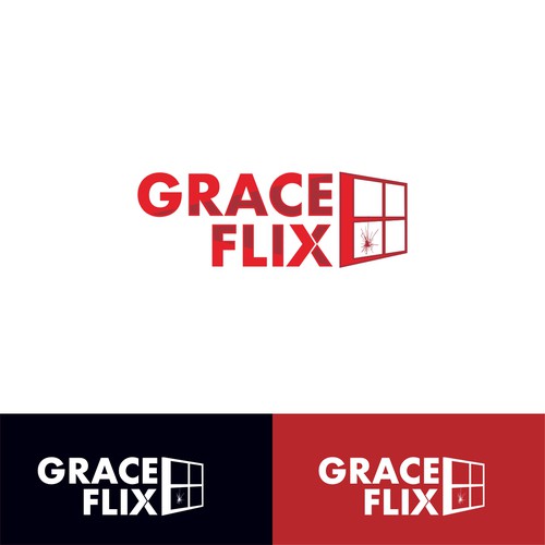Screen design with the title 'Grace flix'