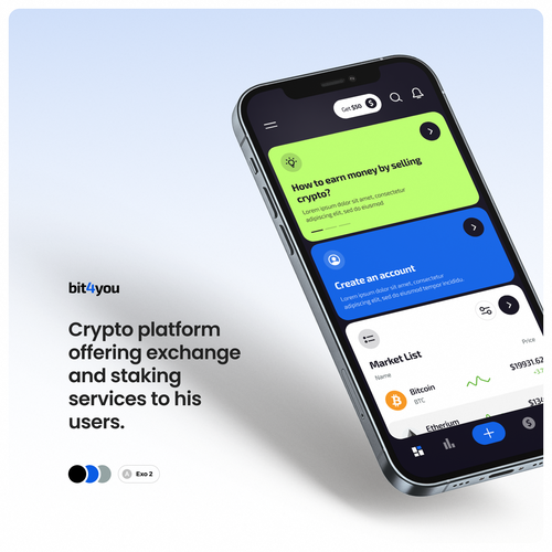UI design with the title 'bit4you'