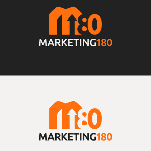 Grid logo with the title 'Geometric logo for marketing company '