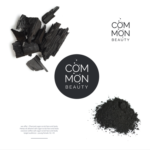 Lady design with the title 'Design a hipster /vintage logo label for face and body scrub'