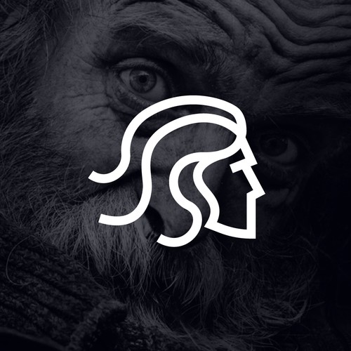 Hairstyle logo with the title '"Noah" Hair Product Logo'