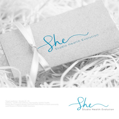 Natural medicine logo with the title 'SHE ( Studio Health Evolution )'