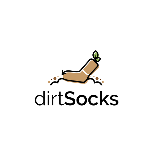 Ecology logo with the title 'Logo design - dirtSocks'