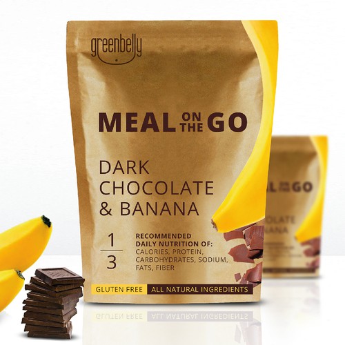 Recycling design with the title 'Meal On The Go'