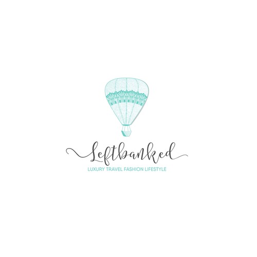 Feminine logo with the title 'Travel and fashion blog'