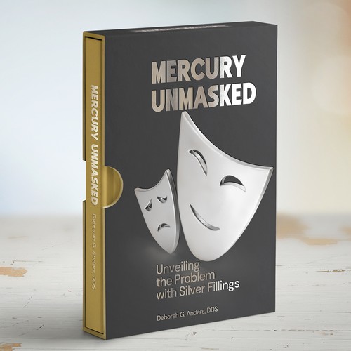 Luxury book cover with the title 'Book cover design'