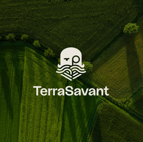 Earthy design with the title 'Terra Savant Logo'