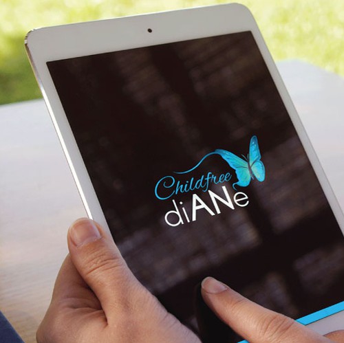 Aqua logo with the title 'Childfree Dianne'