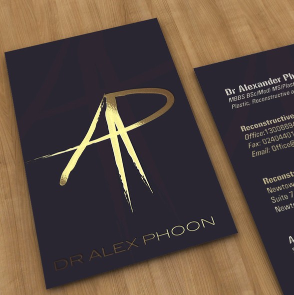 Elegant design with the title 'Logo and Business card for Doctor'